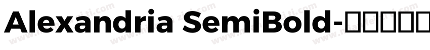 Alexandria SemiBold字体转换